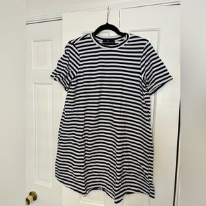 Pomander Place Navy and White Striped Tee